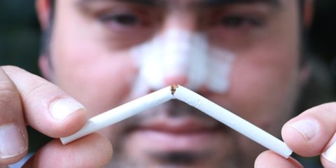 عمل بینی افراد سیگاری