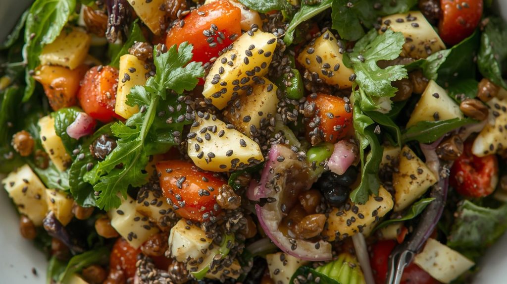 دانه چیا در سالاد